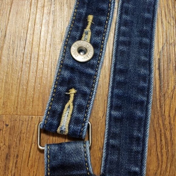 Denizen Levi overall shorts faded blue wash - Picture 4 of 7